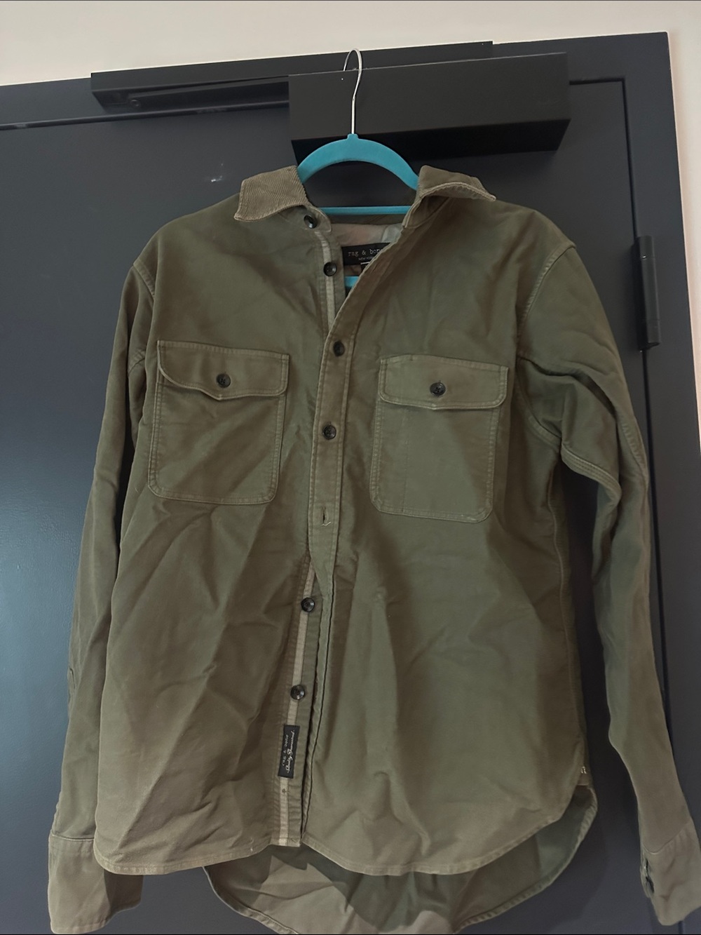 rag & bone Olive Green Lightweight Shirt Jacket